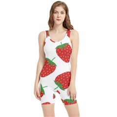 Seamless Pattern Fresh Strawberry Women s Wrestling Singlet by Salman4z