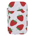 Seamless Pattern Fresh Strawberry Waist Pouch (Large) View1