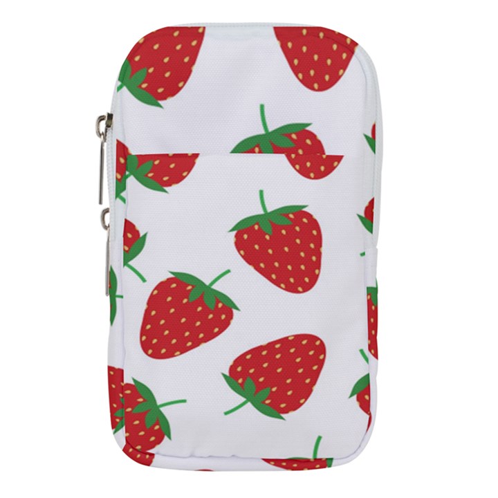 Seamless Pattern Fresh Strawberry Waist Pouch (Large)