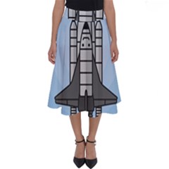 Rocket Shuttle Spaceship Science Perfect Length Midi Skirt by Salman4z