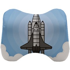 Rocket Shuttle Spaceship Science Head Support Cushion by Salman4z