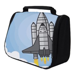 Rocket Shuttle Spaceship Science Full Print Travel Pouch (small) by Salman4z