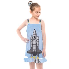 Rocket Shuttle Spaceship Science Kids  Overall Dress by Salman4z