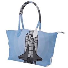 Rocket Shuttle Spaceship Science Canvas Shoulder Bag by Salman4z