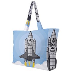 Rocket Shuttle Spaceship Science Simple Shoulder Bag by Salman4z