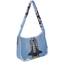 Rocket Shuttle Spaceship Science Zip Up Shoulder Bag by Salman4z