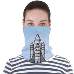 Rocket Shuttle Spaceship Science Face Seamless Bandana (adult) by Salman4z