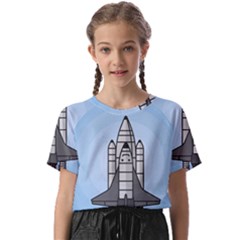 Rocket Shuttle Spaceship Science Kids  Basic Tee by Salman4z