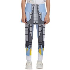 Rocket Shuttle Spaceship Science Kids  Skirted Pants by Salman4z