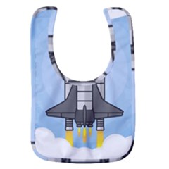 Rocket Shuttle Spaceship Science Baby Bib by Salman4z