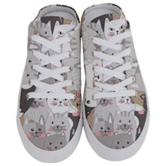 Cute Cats Seamless Pattern Half Slippers by Salman4z