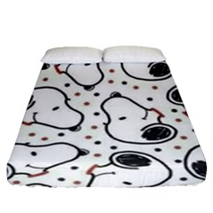 Dog Pattern Fitted Sheet (queen Size) by Salman4z