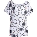 Dog Pattern Women s Oversized Tee View1