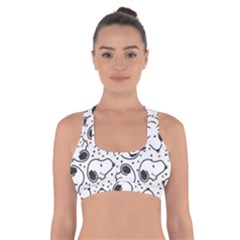 Dog Pattern Cross Back Sports Bra by Salman4z