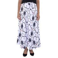 Dog Pattern Flared Maxi Skirt by Salman4z