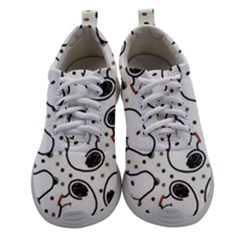 Dog Pattern Women Athletic Shoes by Salman4z