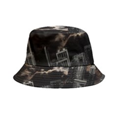 City Night Moon Skyline Skyscraper Bucket Hat by Salman4z