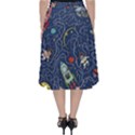 Cat Cosmos Cosmonaut Rocket Classic Midi Skirt View2