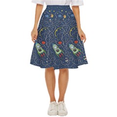 Cat Cosmos Cosmonaut Rocket Classic Short Skirt by Salman4z