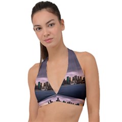 Sydney Australia Travel Oceania Halter Plunge Bikini Top by Salman4z