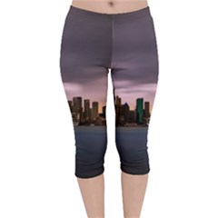 Sydney Australia Travel Oceania Velvet Capri Leggings  by Salman4z