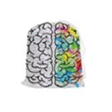 Brain Mind Psychology Idea Drawing Drawstring Pouch (Large) View1