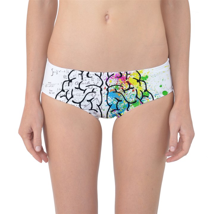 Brain Mind Psychology Idea Drawing Classic Bikini Bottoms