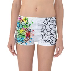 Brain Mind Psychology Idea Drawing Reversible Boyleg Bikini Bottoms by Salman4z