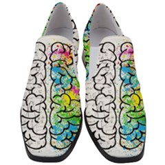 Brain Mind Psychology Idea Drawing Women Slip On Heel Loafers by Salman4z