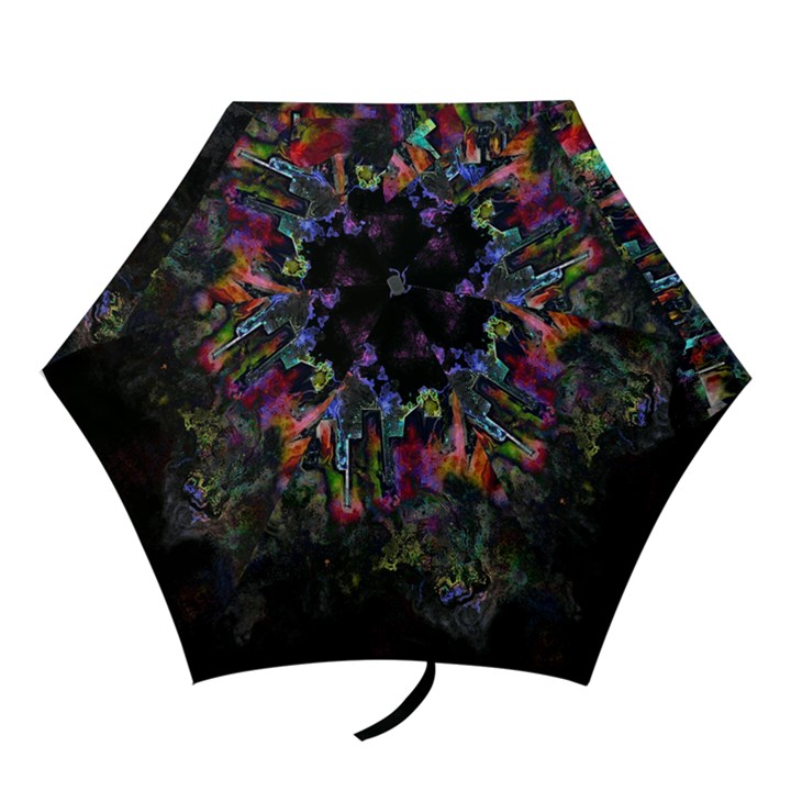 Grunge Paint Splatter Splash Ink Mini Folding Umbrellas