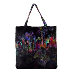 Grunge Paint Splatter Splash Ink Grocery Tote Bag by Salman4z