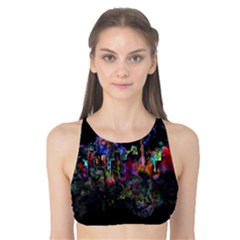 Grunge Paint Splatter Splash Ink Tank Bikini Top by Salman4z