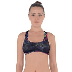 Grunge Paint Splatter Splash Ink Got No Strings Sports Bra by Salman4z