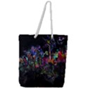 Grunge Paint Splatter Splash Ink Full Print Rope Handle Tote (Large) View1