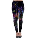 Grunge Paint Splatter Splash Ink Lightweight Velour Leggings View1