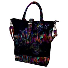 Grunge Paint Splatter Splash Ink Buckle Top Tote Bag by Salman4z