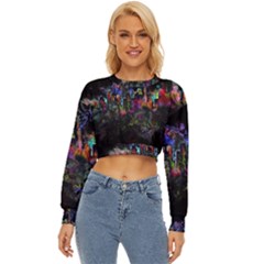 Grunge Paint Splatter Splash Ink Lightweight Long Sleeve Sweatshirt