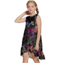 Grunge Paint Splatter Splash Ink Kids  Frill Swing Dress View2