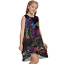 Grunge Paint Splatter Splash Ink Kids  Frill Swing Dress View3