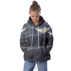 Nature s Symphony: A Portrait Of Ushuaia s Wild Beauty  Kids  Oversized Hoodie by dflcprintsclothing