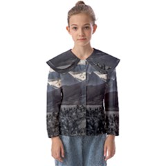 Nature s Symphony: A Portrait Of Ushuaia s Wild Beauty  Kids  Peter Pan Collar Blouse by dflcprintsclothing