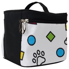 Dog Paw Seamless Pattern Footprint Bone Make Up Travel Bag (big) by Salman4z