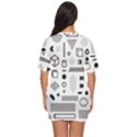 Pattern Hipster Abstract Form Geometric Line Variety Shapes Polkadots Fashion Style Seamless Just Threw It On Dress View4