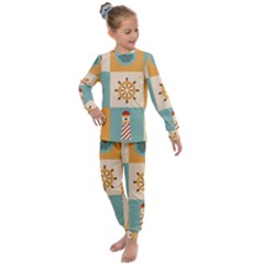 Nautical Elements Collection Kids  Long Sleeve Set  by Salman4z