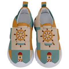 Nautical Elements Collection Kids  Velcro No Lace Shoes by Salman4z