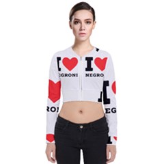 I Love Negroni Long Sleeve Zip Up Bomber Jacket by ilovewhateva