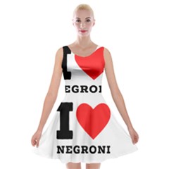 I Love Negroni Velvet Skater Dress by ilovewhateva