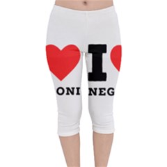 I Love Negroni Velvet Capri Leggings  by ilovewhateva