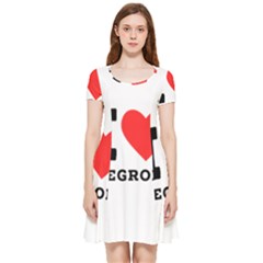 I Love Negroni Inside Out Cap Sleeve Dress