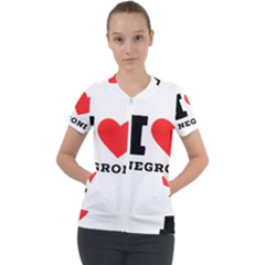 I Love Negroni Short Sleeve Zip Up Jacket by ilovewhateva